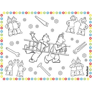 Feestbazaar Placemats Kleurplaten Buurman & Buurman (6st)