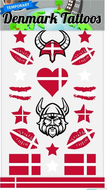 Feestbazaar Plaktattoos Denemarken (18st)
