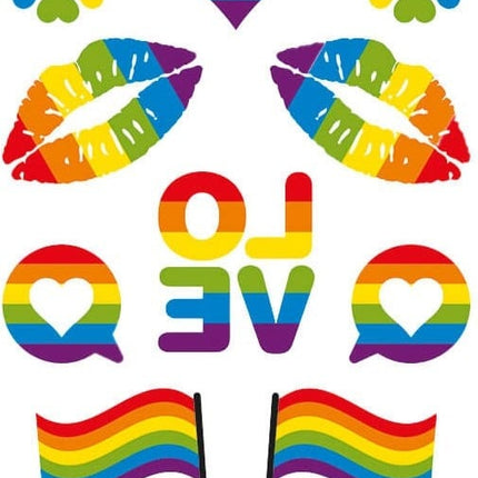 Feestbazaar Plaktattoos Pride (12st)