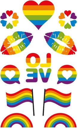 Feestbazaar Plaktattoos Pride (12st)