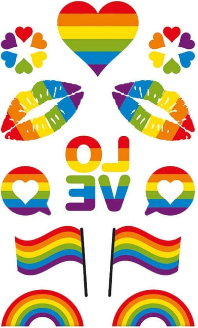 Feestbazaar Plaktattoos Pride (12st)