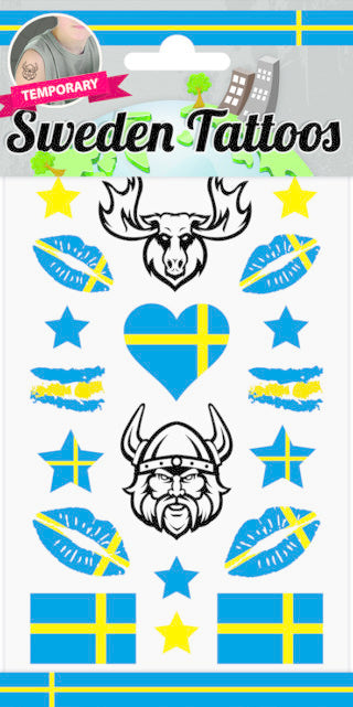 Feestbazaar Plaktattoos Zweden (18st)