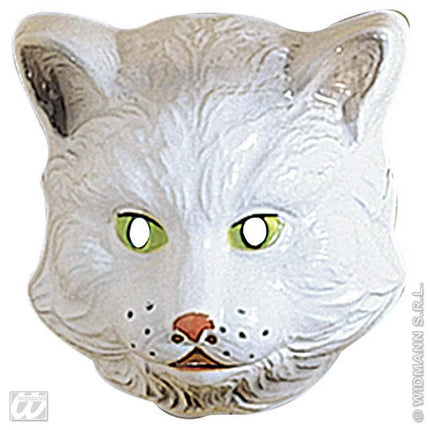 Feestbazaar Plastic kindermasker poes