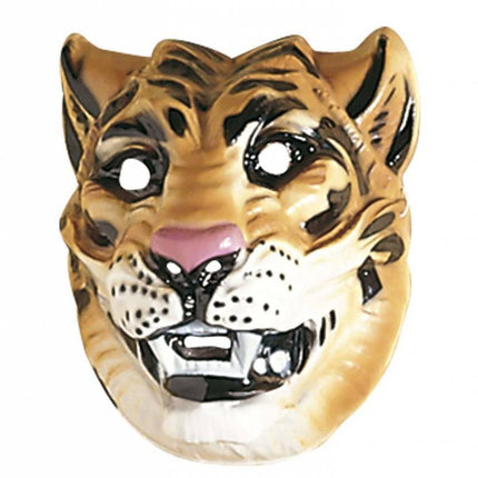 Feestbazaar Plastic masker tijger
