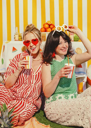 Feestbazaar Plastic Rietjes Pastelkleurig Herbruikbaar (30st)