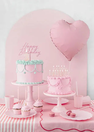 Feestbazaar Plastic Rietjes Roze Herbruikbaar 23cm (12st)