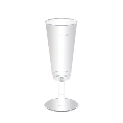 Feestbazaar Plastic Wijnglazen 100ml (6st)