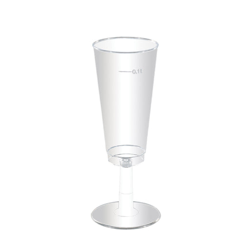 Feestbazaar Plastic Wijnglazen 100ml (6st)