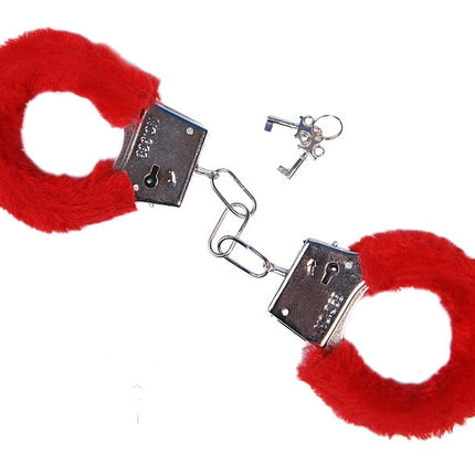 Feestbazaar Pluche Handboeien Rood