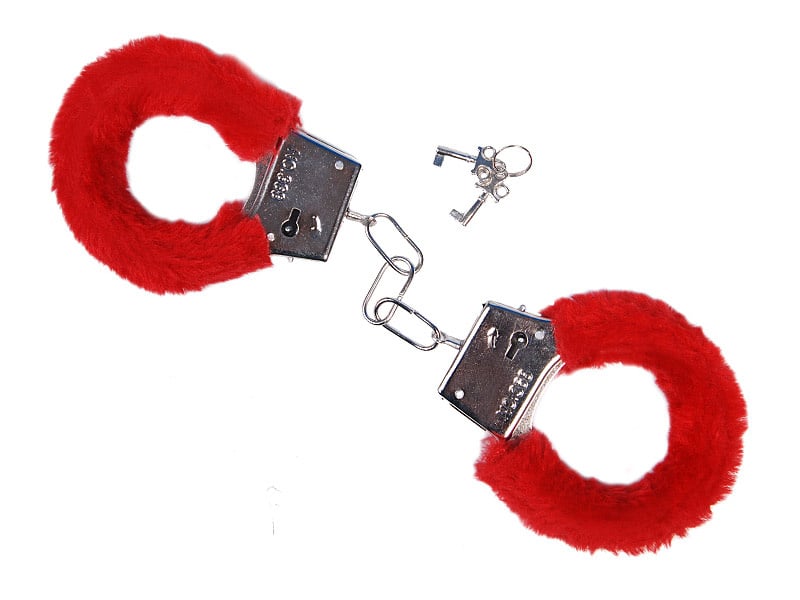 Feestbazaar Pluche Handboeien Rood