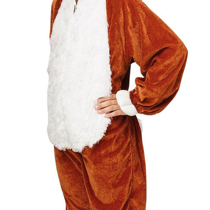 Feestbazaar Pluche Konijn Onesie Kind Bruin