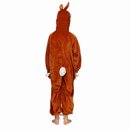 Feestbazaar Pluche Konijn Onesie Kind Bruin
