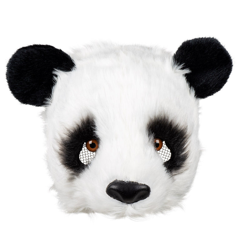 Feestbazaar Pluchen halfmasker Panda