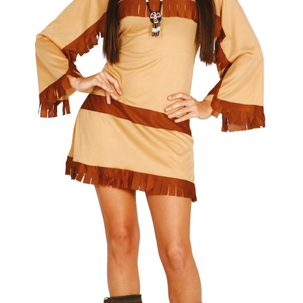 Feestbazaar Pocahontas kostuum dame