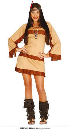 Feestbazaar Pocahontas kostuum dame