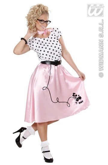 Feestbazaar Poedelmeisje 50's kostuum