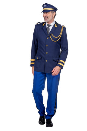 Feestbazaar Politie Commissaris Pak Blauw Luxe