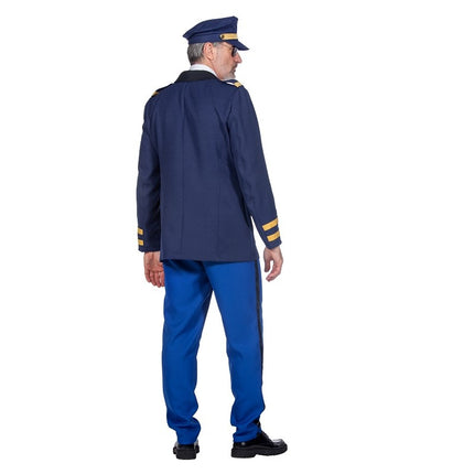 Feestbazaar Politie Commissaris Pak Blauw Luxe
