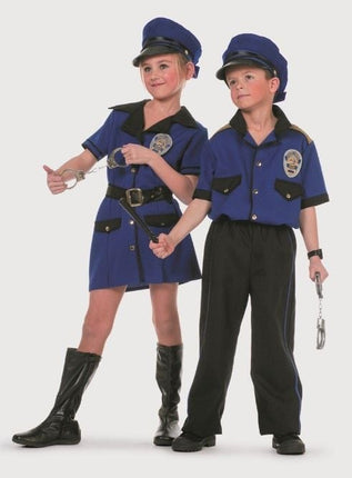 Feestbazaar Politie jongen kostuum