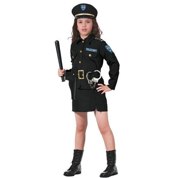 Feestbazaar Politie kostuum meisje