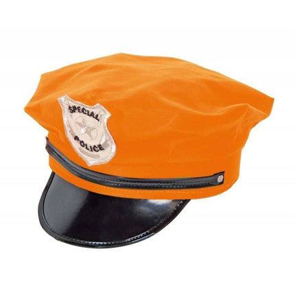 Feestbazaar Politie pet neon oranje