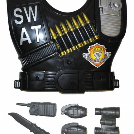 Feestbazaar Politie SWAT set 6-delig