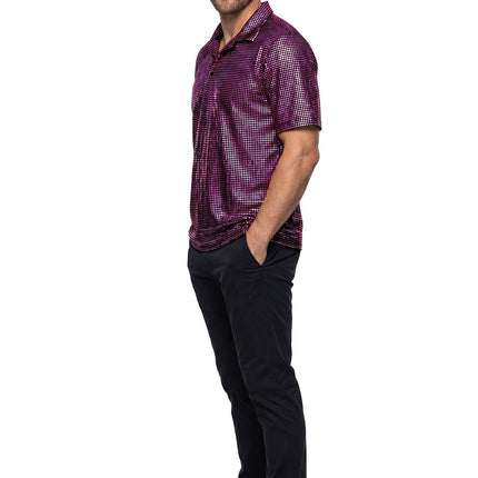 Feestbazaar Polo Velvet met Glitter Paars Premium