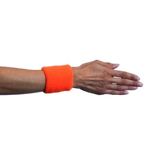 Feestbazaar Polsband neon oranje 2 stuks