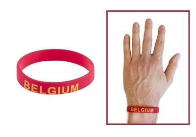 Feestbazaar Polsbandje Belgie Rood
