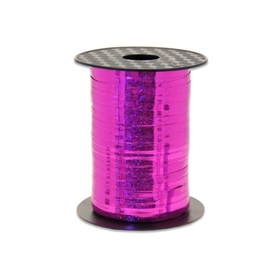 Feestbazaar Polyband Holografisch Cerise - 250m