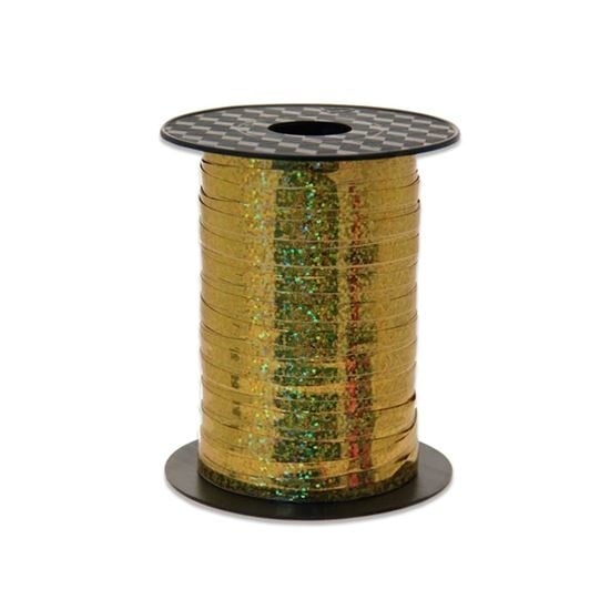 Feestbazaar Polyband Holografisch Goud - 250m