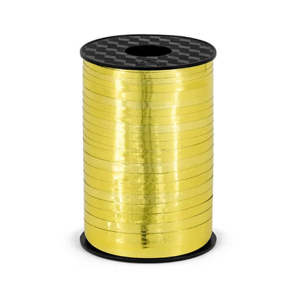 Feestbazaar Polyband Metallic Goud - 225m