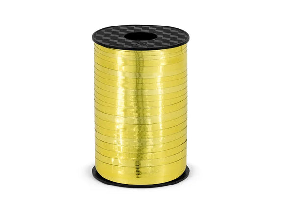 Feestbazaar Polyband Metallic Goud - 225m