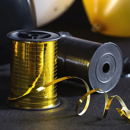 Feestbazaar Polyband Metallic Goud - 225m