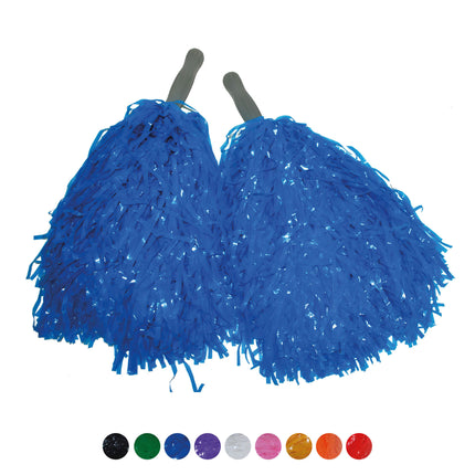 Feestbazaar Pom Pom Blauw Stick (2st)