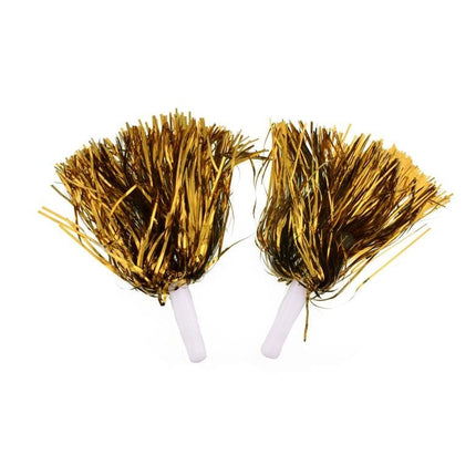 Feestbazaar Pom Poms Metallic Goud Stick (2st)