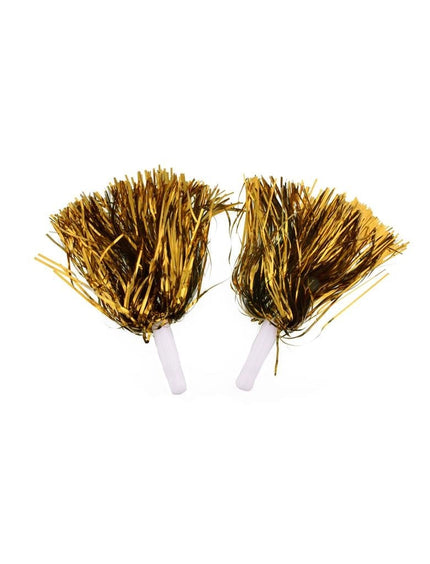 Feestbazaar Pom Poms Metallic Goud Stick (2st)