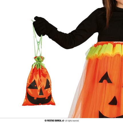 Feestbazaar Pompoen Tasje Halloween