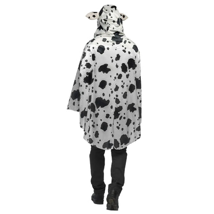 Feestbazaar Poncho Koeienprint Volwassenen