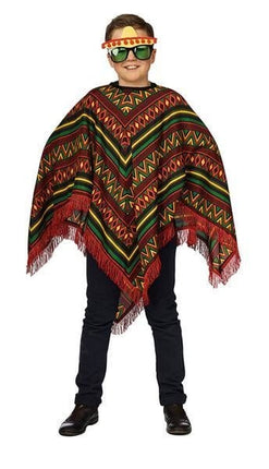 Feestbazaar Poncho Mexicaans kind