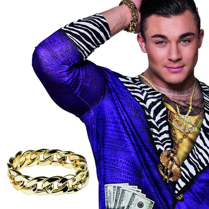 Feestbazaar Pooier Armband goud
