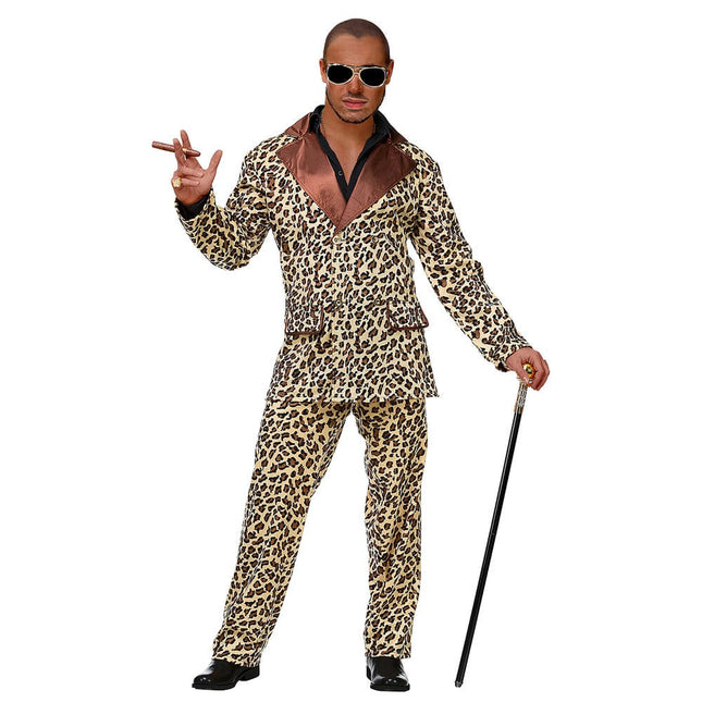 Feestbazaar Pooier Kostuum Panter