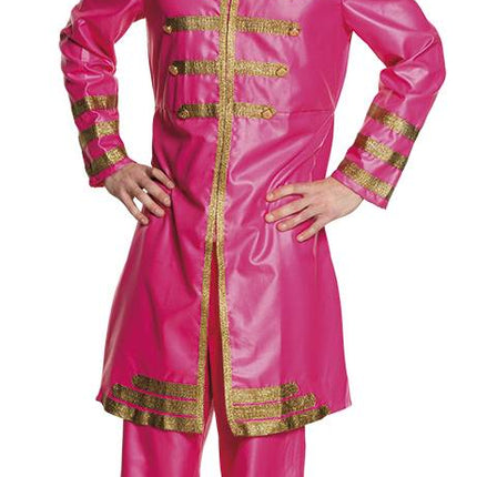 Feestbazaar Pop Sergeant pepper kostuum roze