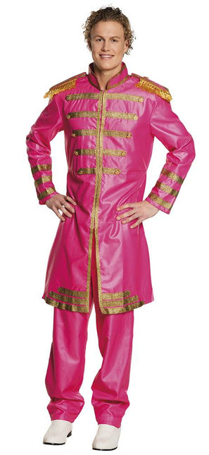 Feestbazaar Pop Sergeant pepper kostuum roze