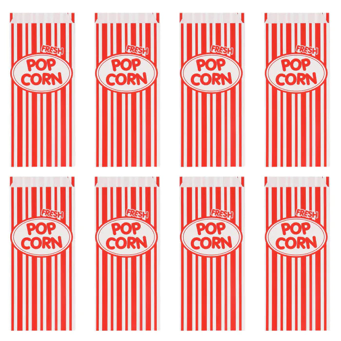 Feestbazaar Popcorn Uitdeelzakjes Retro (8st)