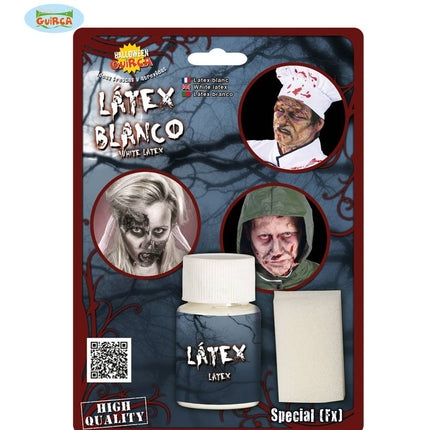 Feestbazaar Potje latex met spons 26gr