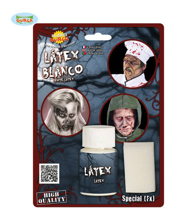 Feestbazaar Potje latex met spons 26gr