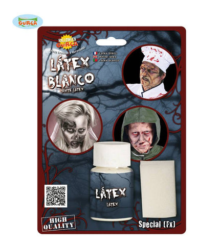Feestbazaar Potje latex met spons 26gr
