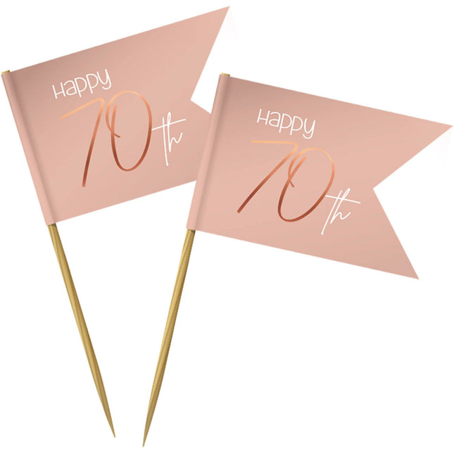 Feestbazaar Prikkers 70 Jaar Elegant Blush (36st)
