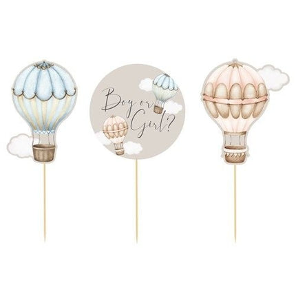 Feestbazaar Prikkers Baby Balloons Gender Reveal Classic (12st)